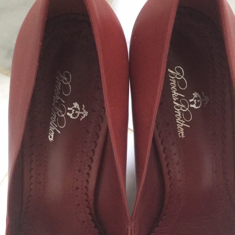 Brooks Brothers red leather heels